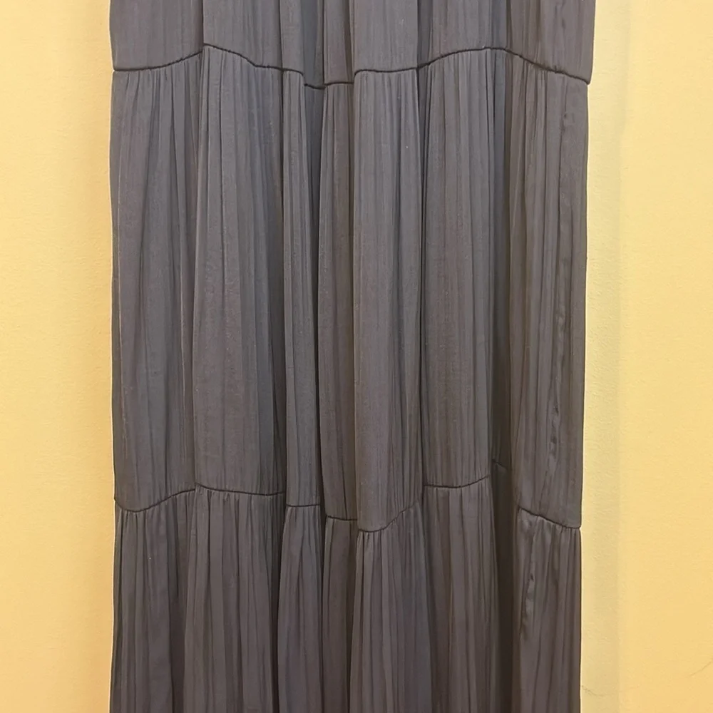 Anthropologie | Black Somerset Flutter Sleeve Tiered Elastic Waist Maxi Dress XS - Picture 11 of 17